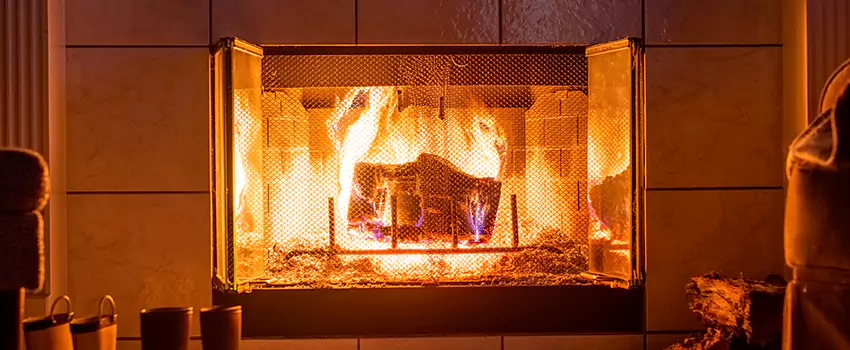 Mendota Hearth Landscape Fireplace Installation in Buckhall, Virginia